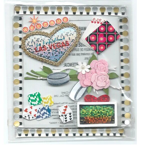 Las Vegas Stickers Jolee's Boutique Dimensional Casino Sticker Pack EK SUCCESS - Picture 2 of 2